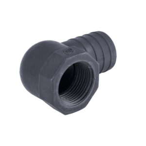 angled adapter for through-hull fittings