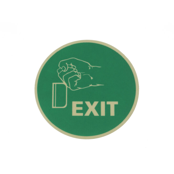 emergency exit label