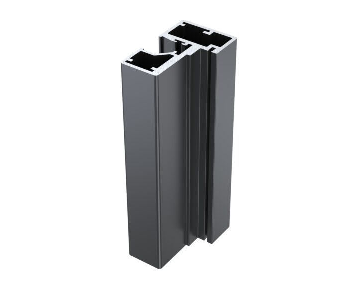 Decibel Standard aluminum door frame-black
