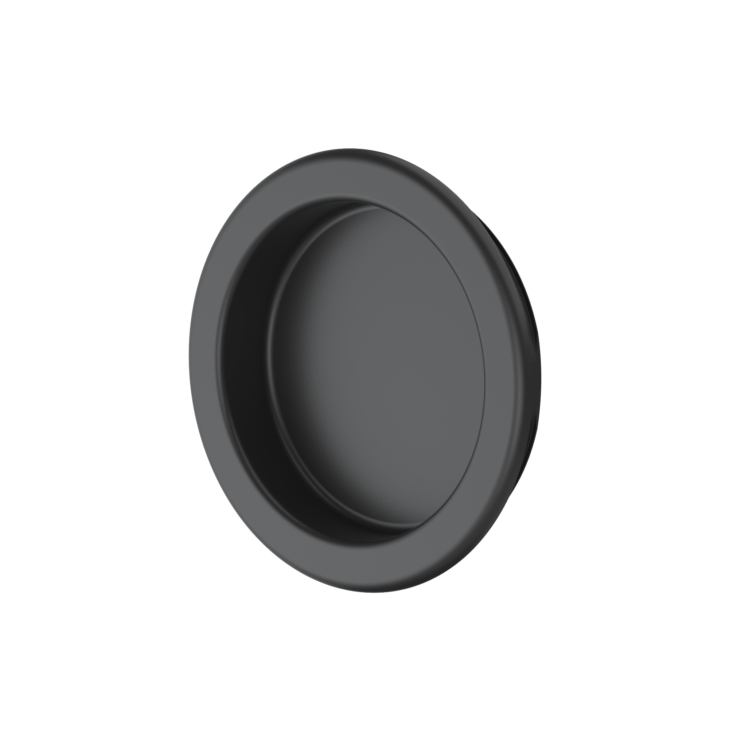 Sliding door bowl handle, black