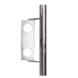 Slug 13 pull handle in polished stainless steel