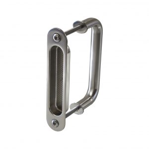 Bowl/pull handle for a sliding door