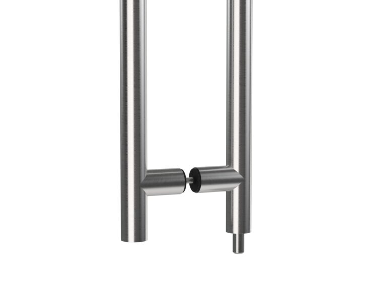 Lockable pull handle - detail-stainless steel